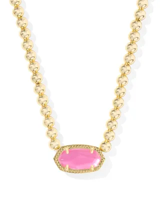 Kendra Scott Elisa Beaded Necklace, Gold/Azalea Illusion