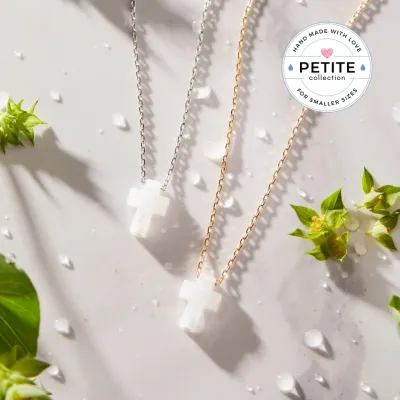 Petite Holy Water Cross Necklace
