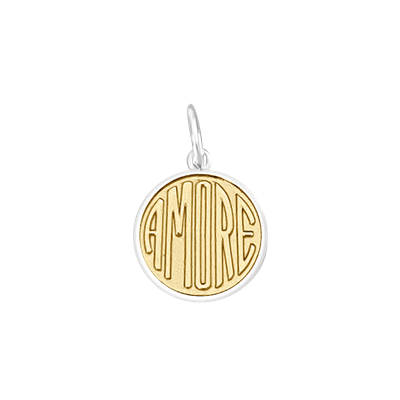 LOLA Amore Pendant, Gold Center/Small