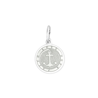 LOLA Anchor Pendant, White/Small