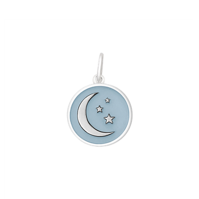 LOLA Moon &amp; Stars Pendant, Pale Blue/Small