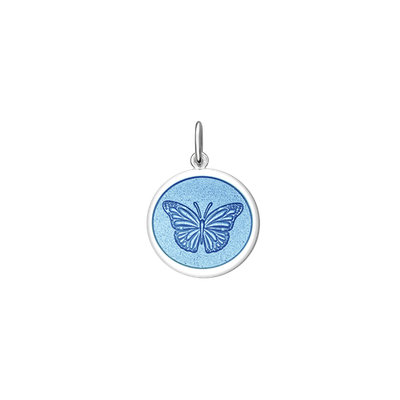 LOLA Butterfly Pendant, Light Blue/Mini