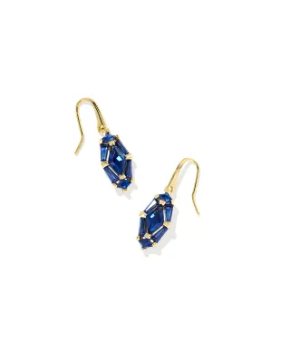 Kendra Scott Lindy Rae Drop Earrings, Gold/Blue Crystal