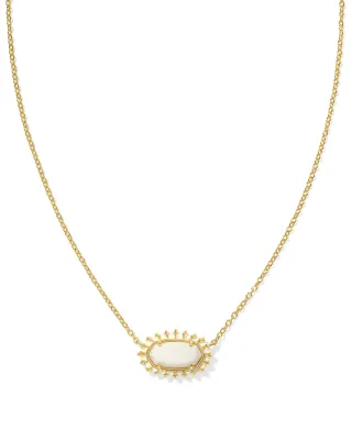 Kendra Scott Elisa Color Burst Necklace, White