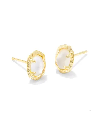 Kendra Scott Daphne Stud Earrings, Ivory Mother-of-Pearl