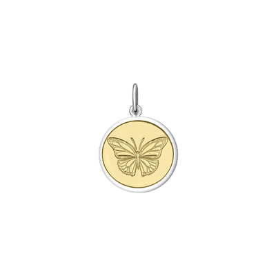 LOLA Butterfly Pendant, Gold Center/Mini