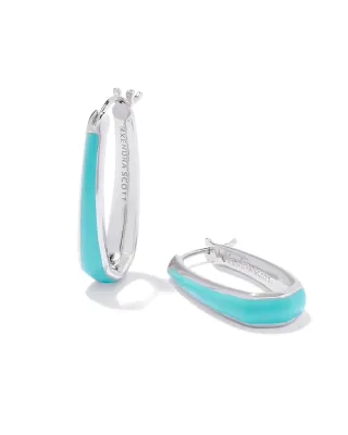 Kendra Scott Kelsey Hoop Earrings, Turquoise