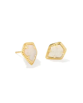 Kendra Scott Framed Tessa Earrings, Gold/Iridescent Druzy
