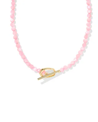 Kendra Scott Sylvia Strand Necklace, Pink Chalcedony