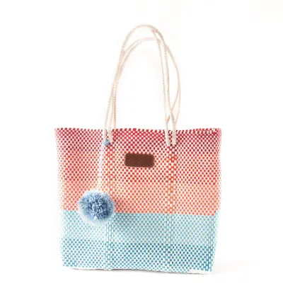 Tin Marin Woven Tote, Sunrise