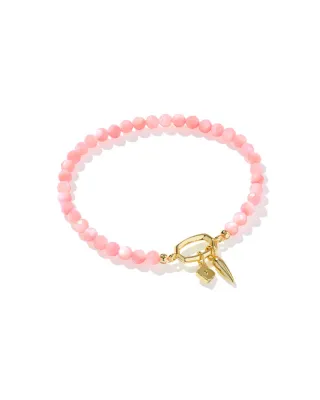 Kendra Scott Sylvia Stretch Bracelet, Pink Chalcedony