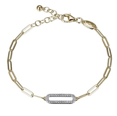 Charles Garnier Paperclip Collection Nora Bracelet, Gold