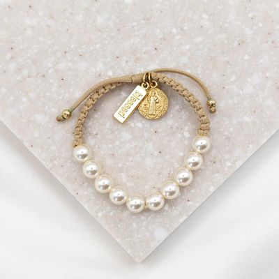 MSMH She is Radiant Bracelet (Gold/Tan)