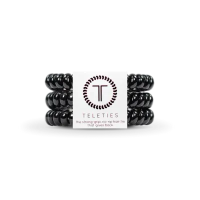 Teleties SMALL Hair Ties, Jet Black