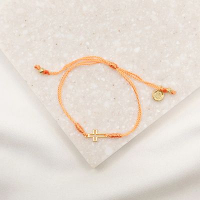 MSMH Filled By Faith Bracelet (Gold/Orange)