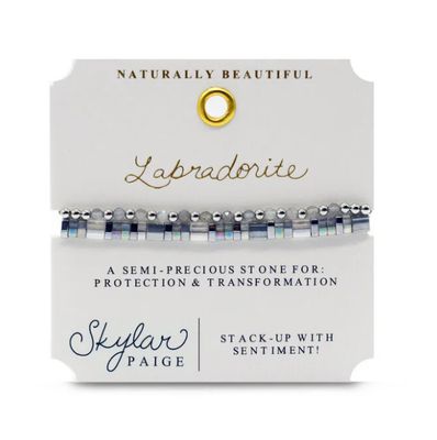 Naturally Beautiful Labradorite Bracelet