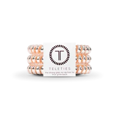 Teleties SMALL Hair Ties, Millennial Pink