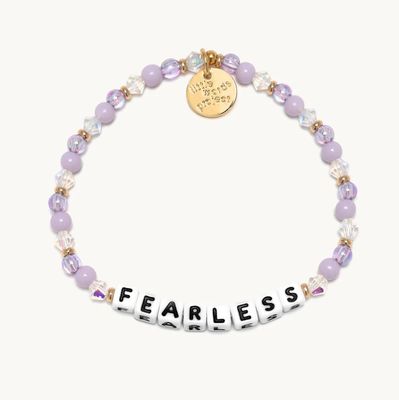 Little Words Project FEARLESS (Purple) Bracelet M/L