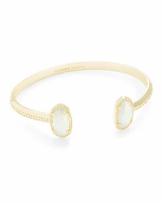 Kendra Scott Elton Cuff Bracelet, Gold/White Opal