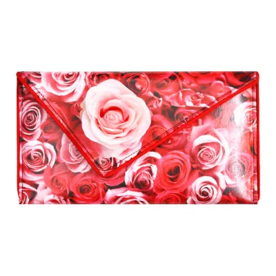 Kent Stetson Pink Rose Crossbody Clutch
