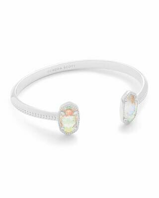 Kendra Scott Elton Cuff Bracelet, Silver/Dichroic Glass