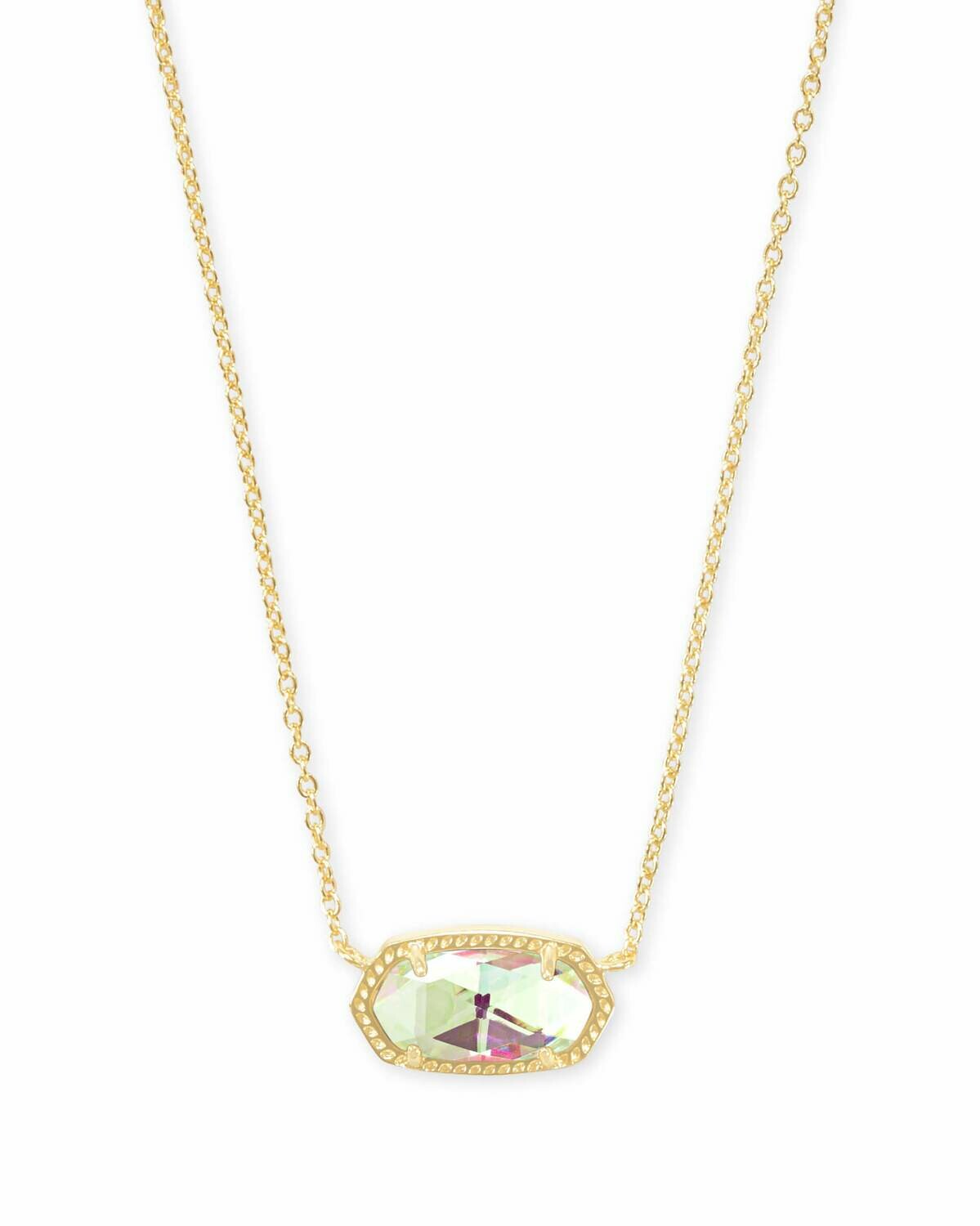 Kendra Scott Elisa Necklace, Gold/Dichroic Glass