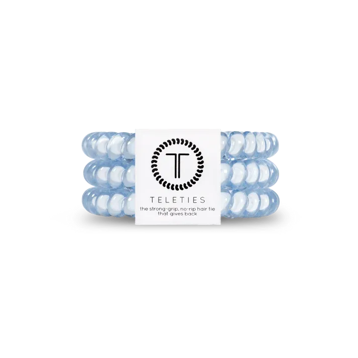 Teleties SMALL Hair Ties, Washed Denim