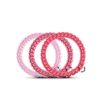 Teleties SMALL Hair Ties, Think Pink