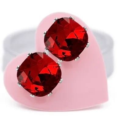 JoJo Loves You Ruby Cushion Blings