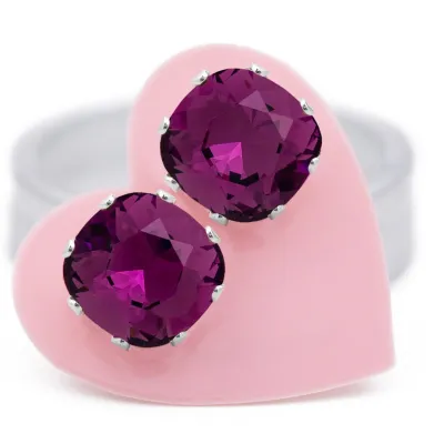 JoJo Loves You Dark Purple Cushion Blings