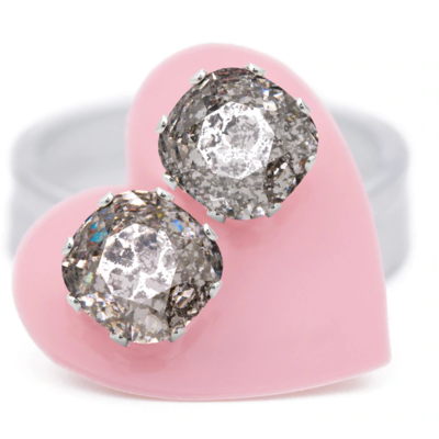 JoJo Loves You Silver Patina Cushion Blings