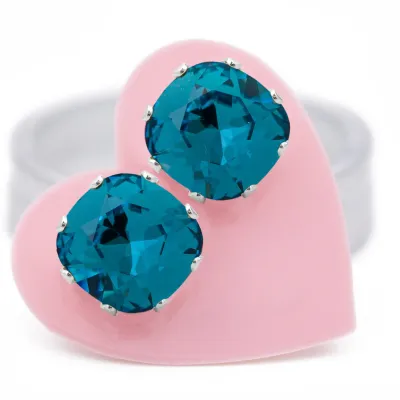 JoJo Loves You Teal Cushion Blings