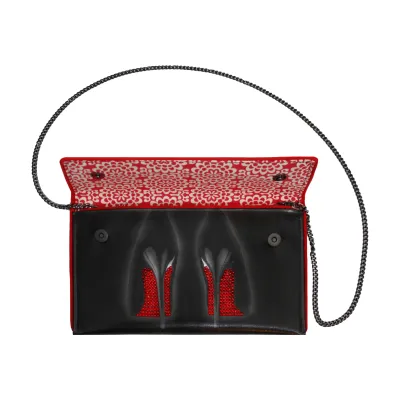 Kent Stetson Crystal Heels Crossbody Clutch