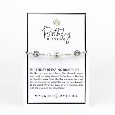 MSMH Birthday Blessing Bracelet (Silver)