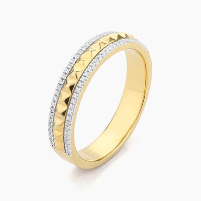 Ella Stein Pyramid Ring Size 8 (Gold)