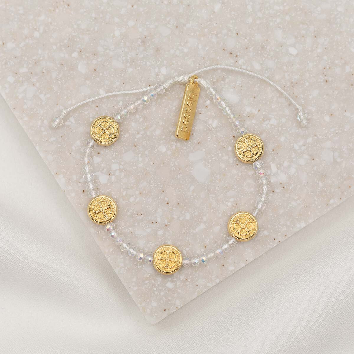 MSMH Gratitude Crystal Bracelet (Gold)