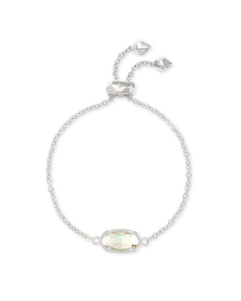 Kendra Scott Elaina Bracelet, Silver/Dichroic Glass