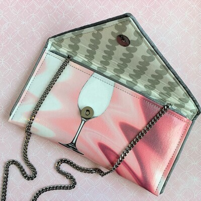 Kent Stetson Rosé Wine Mini Crossbody Clutch