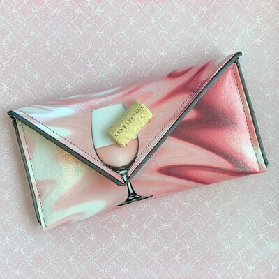 Kent Stetson Rosé Wine Mini Crossbody Clutch