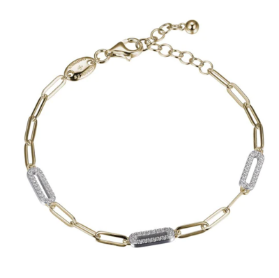 Charles Garnier Paperclip Collection Emma Bracelet, Gold
