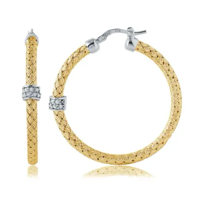 Charles Garnier Ashton 3mm Hoop Earrings, Gold