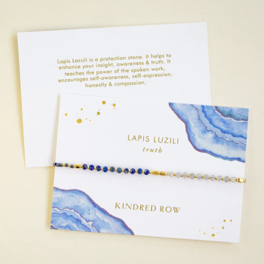 Kindred Row Healing Gemstone Stacking Bracelet, Lapis Lazuli