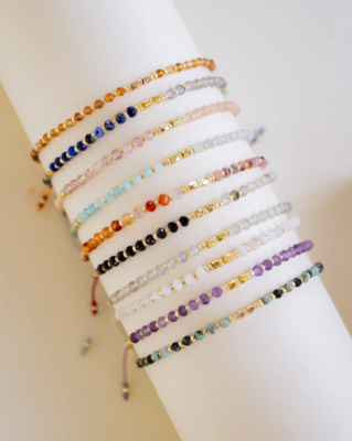 Kindred Row Healing Gemstone Stacking Bracelet, Lapis Lazuli
