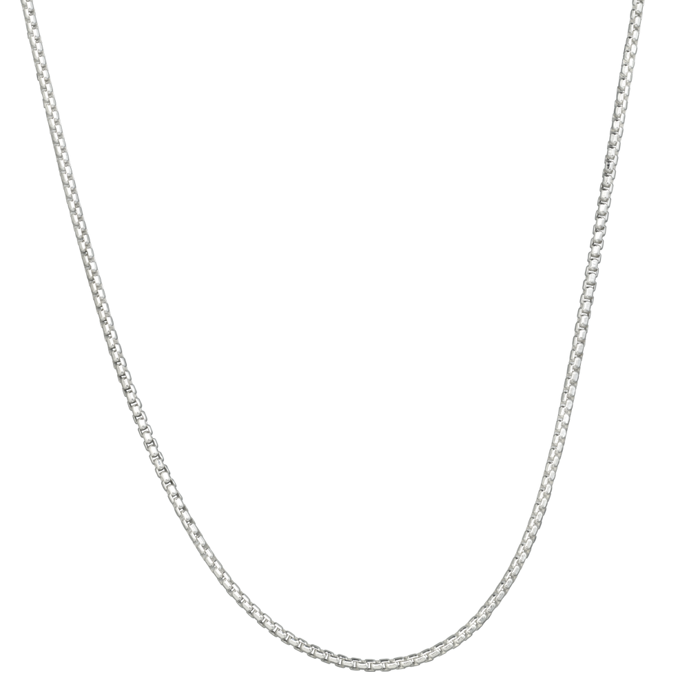 LOLA Rounded Box Chain 2mm, Sterling Silver