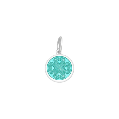 LOLA Four Leaf Clover Pendant, Seafoam/Mini