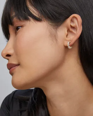Kendra Scott Cailin Huggie Earrings, Gold