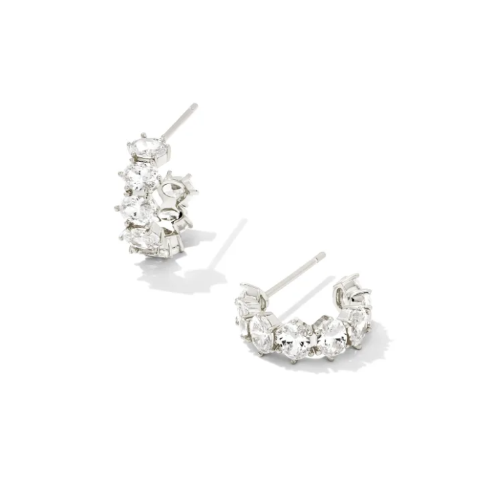 Kendra Scott Cailin Huggie Earrings, Silver