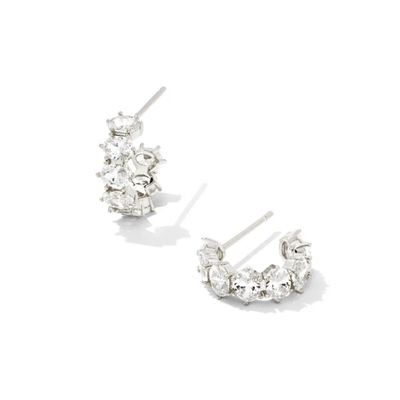 Kendra Scott Cailin Huggie Earrings, Silver