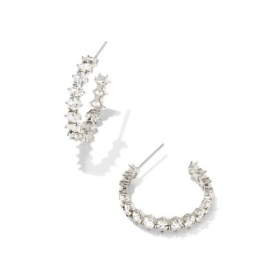 Kendra Scott Cailin Hoop Earrings, Silver