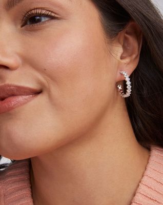 Kendra Scott Cailin Hoop Earrings, Silver